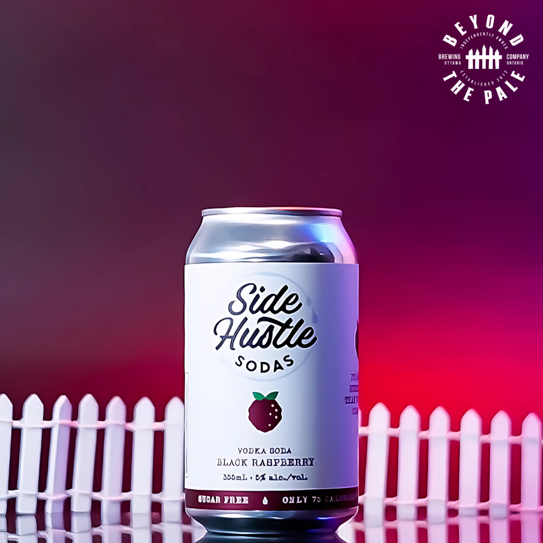 Side Hustle Soda - Black Raspberry Vodka Soda