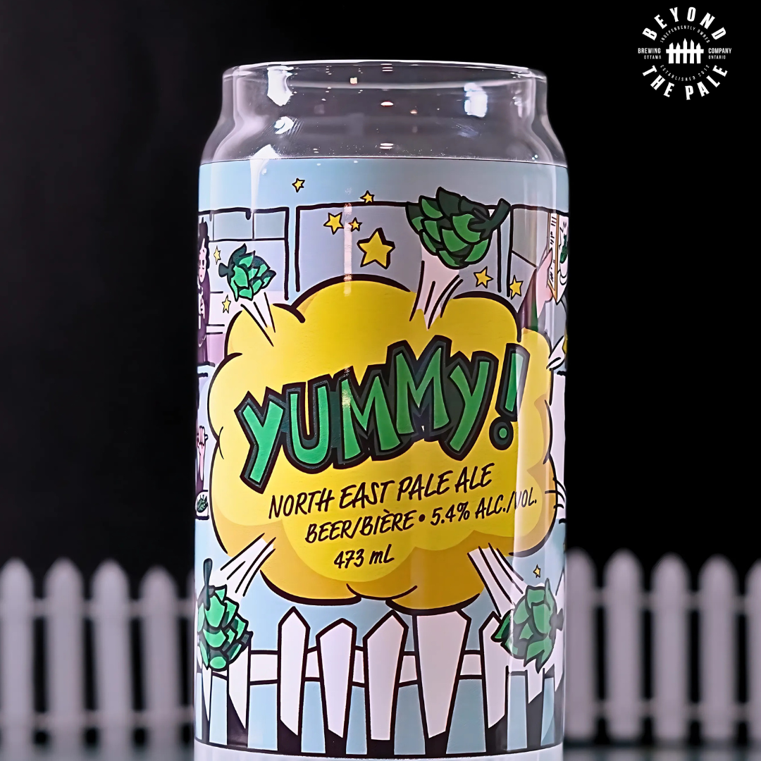 20oz Beer Label Glasses