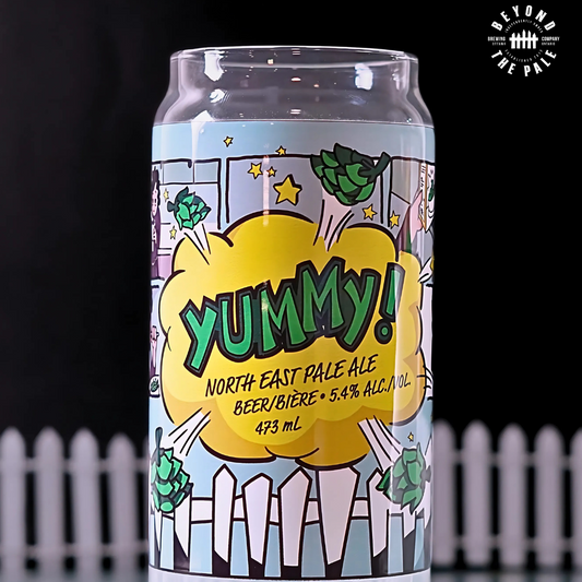 20oz Beer Label Glasses