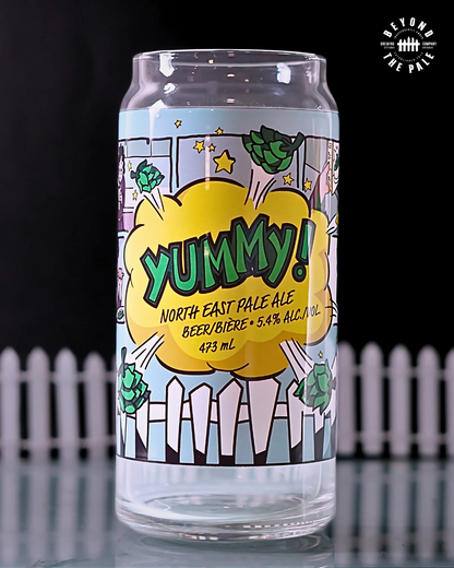 20oz Beer Label Glasses
