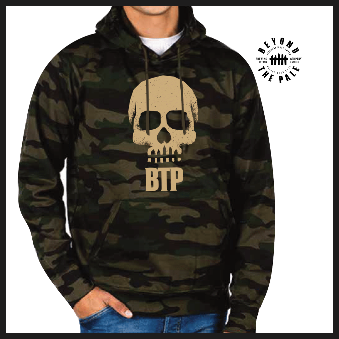 Beyond the Pale - Camo Skull Hoodie – Beyond The Pale Brewing Company