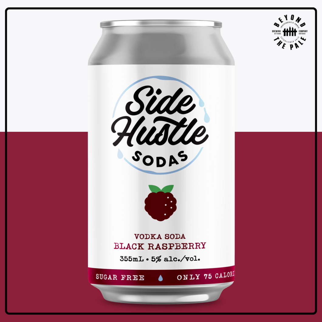 Side Hustle Soda - Black Raspberry Vodka Soda